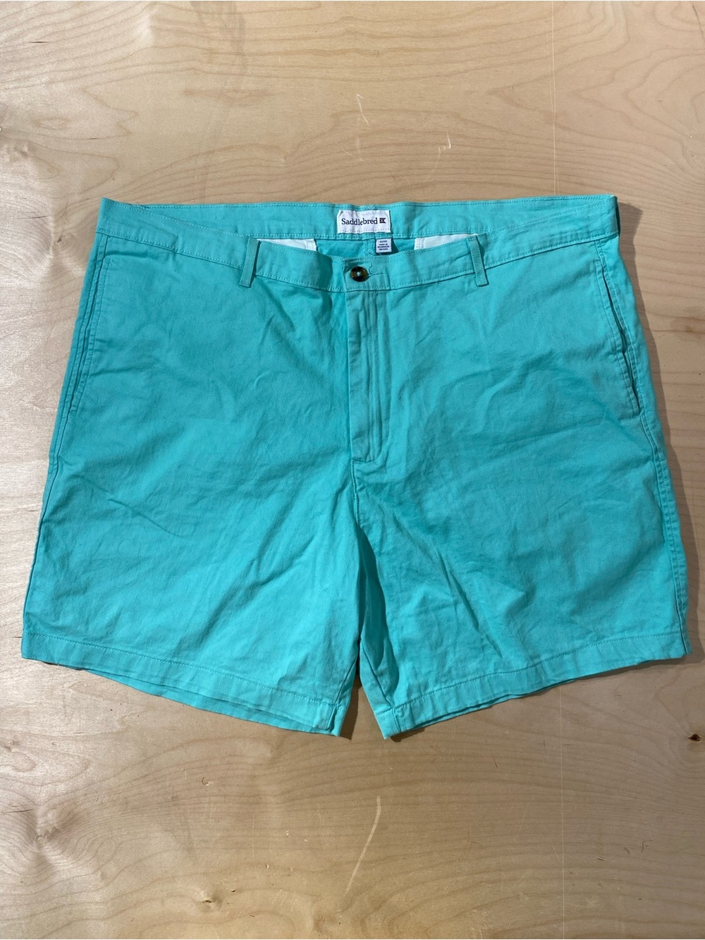 Saddlebred Men's Teal Cotton Shorts 42W (SG)